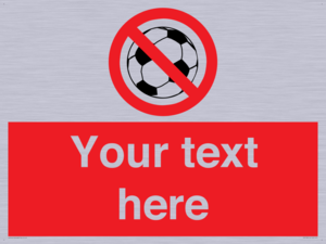 Custom No Ball Games Sign